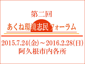 第２回あくね環境志民フォーラム